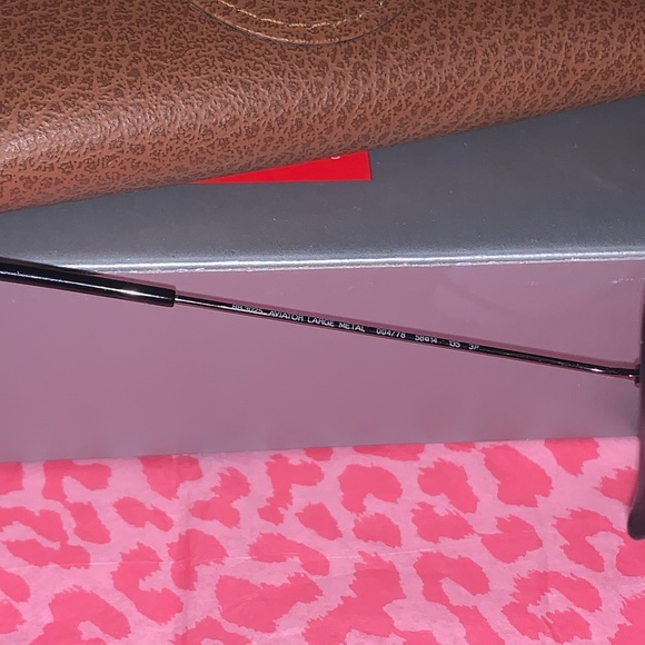 Pre-loved Ray-Ban RB3025 Aviator Gradient Polarized Large Glasses 👓 with case - Picture 11 of 14